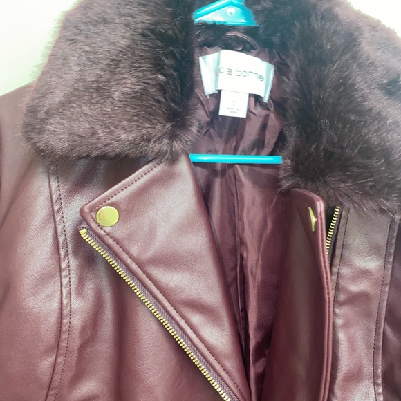 Purple Faux Leather Jacket - Picture 2 of 6